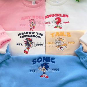 Sonic And The Friends – Embroidered Sweatshirt