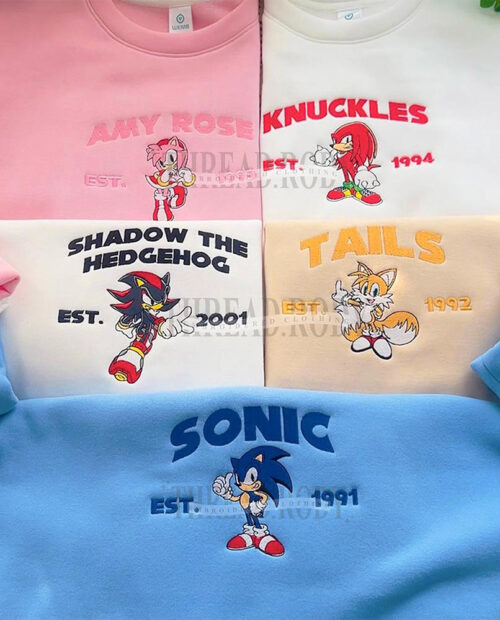 Sonic And The Friends – Embroidered Sweatshirt