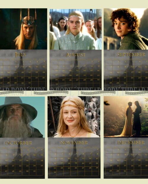 Lord Of The Rings – Calendar 2025
