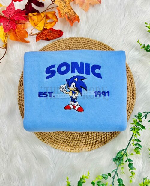 Sonic And The Friends – Embroidered Sweatshirt