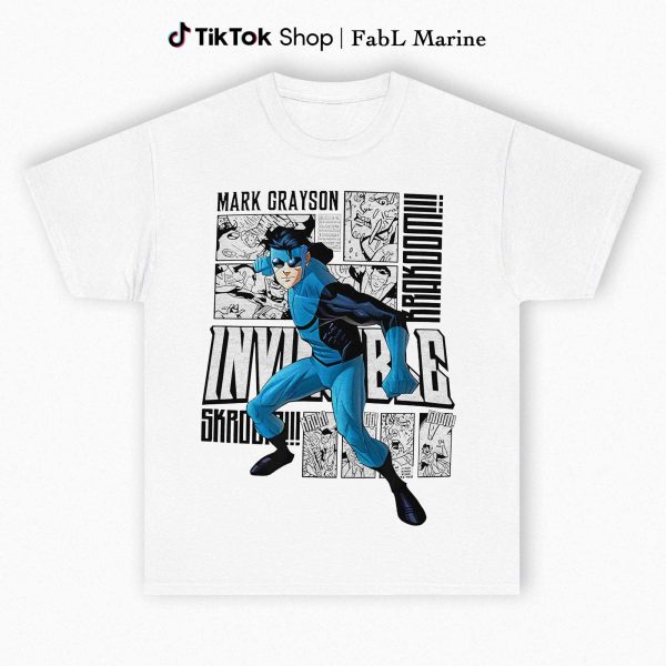 Invincible Mark Blue-man Graphic Shirt