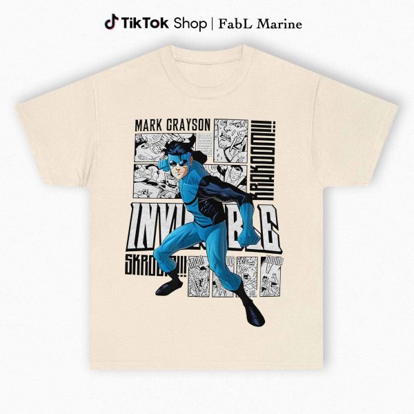 Invincible Mark Blue-man Graphic Shirt