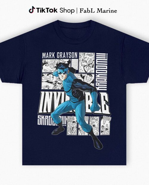 Invincible Mark Blue-man Graphic Shirt