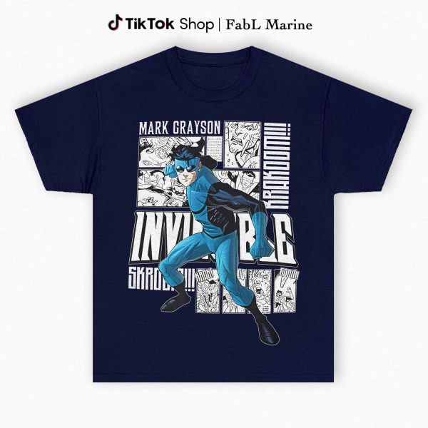 Invincible Mark Blue-man Graphic Shirt