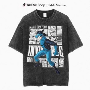 Invincible Mark Blue-man Graphic Shirt