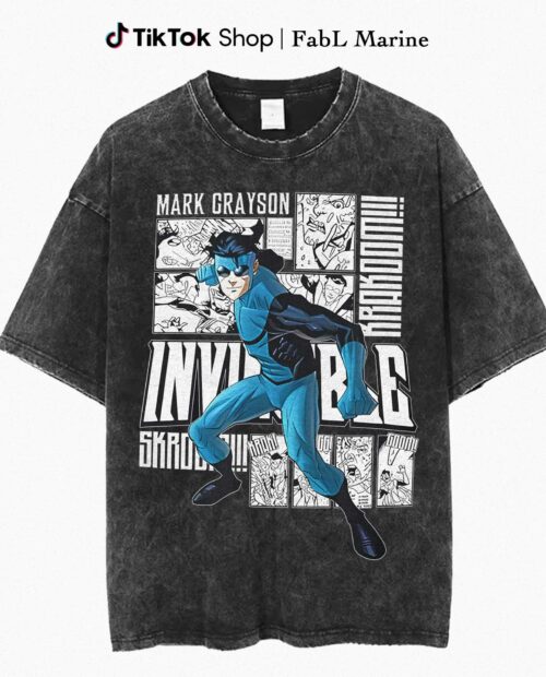 Invincible Mark Blue-man Graphic Shirt