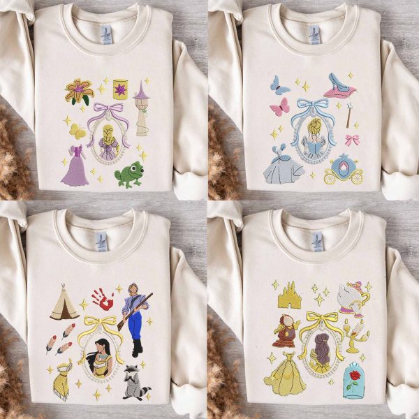 Disney Princess Embroidered Sweatshirt