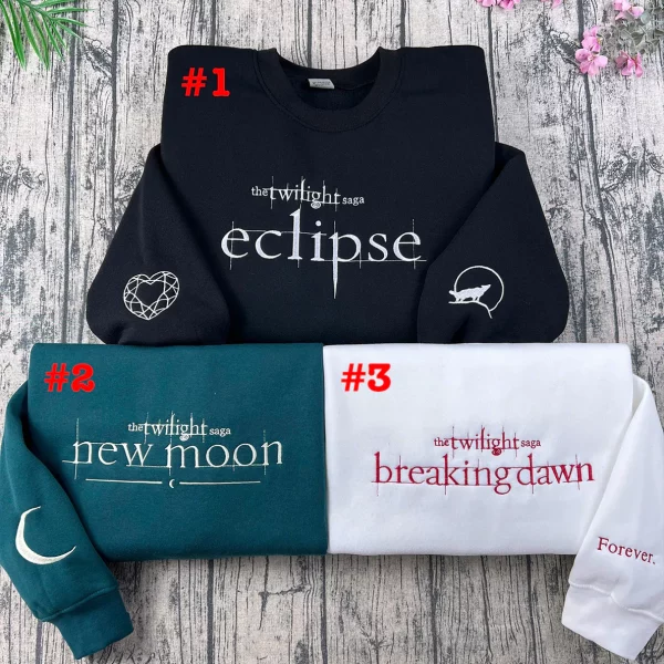Twilight Embroidery Shirt (New Moon , brecking dawn,..)