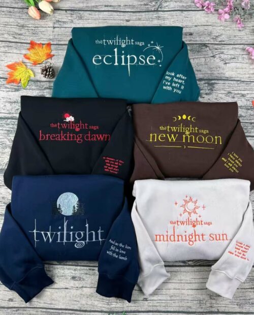 Twilight Embroidered Shirt (New Moon , brecking dawn,..)