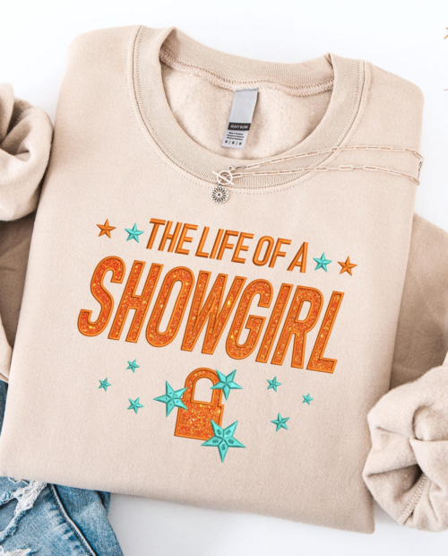 Life of a Showgirl Embroidered Sweatshirt
