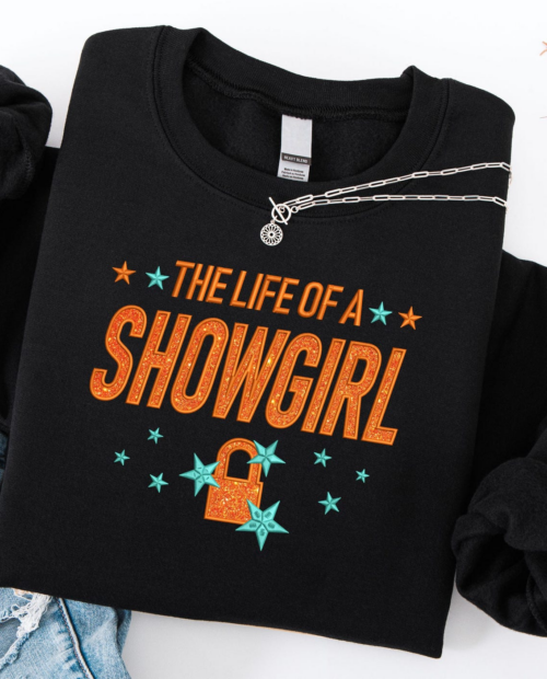 Life of a Showgirl Embroidered Sweatshirt