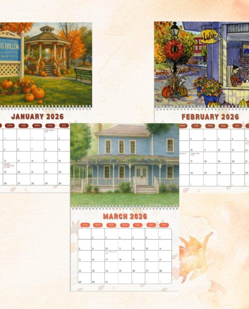 Gilmore Girls Watercolor Painting Calendar 2026