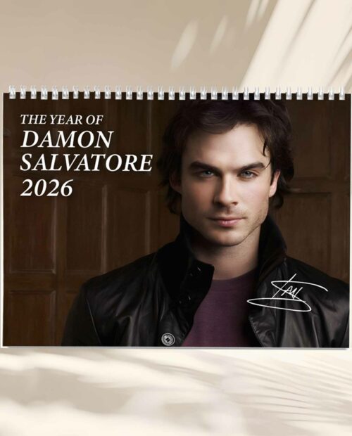 TVD Damon Salvatore 2026 Wall Calendar