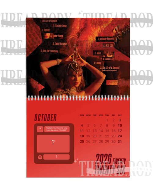 New Album TS-12 Calendar 2026