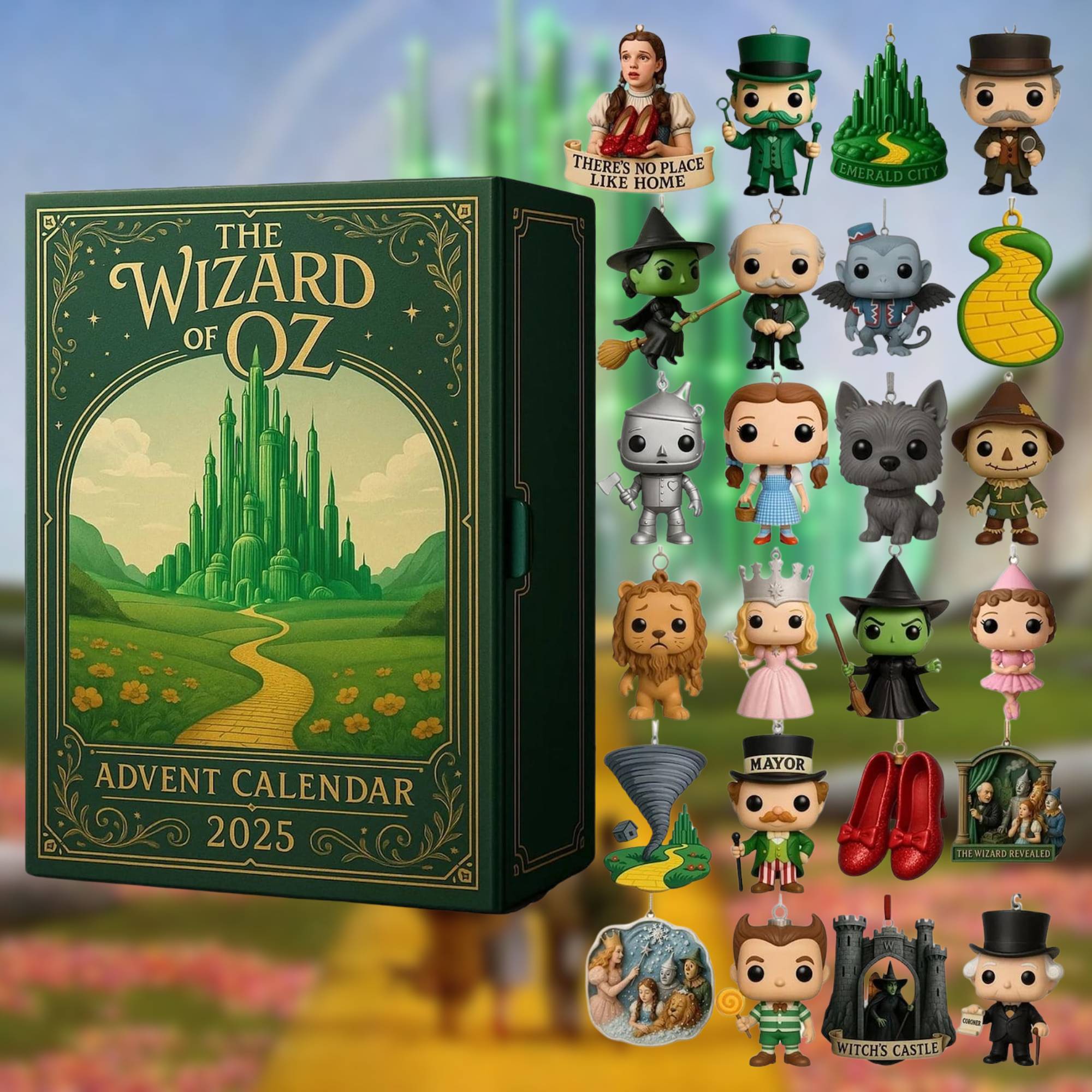 The Wizard Of Oz Advent Calendar – 2D Acrylic Ornaments The Wizard Of Oz Advent Calendar – 2D Acrylic Ornaments