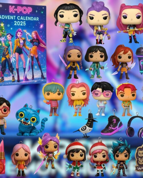 K-Pop Devil Hunter Christmas Advent Calendars – 2D Acrylic Ornaments