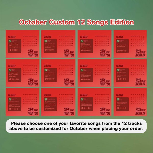 New Album TS-12 Calendar 2026