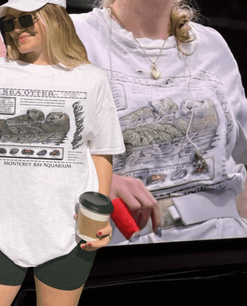 Sea Otter Monterey Bay Aquarium Swiftie Shirt