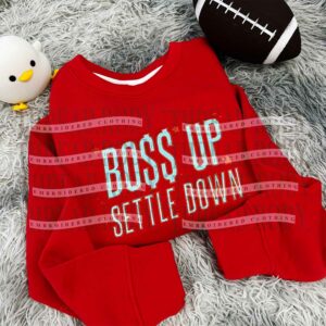 Boss Up Settel Down Embroidered Shirt
