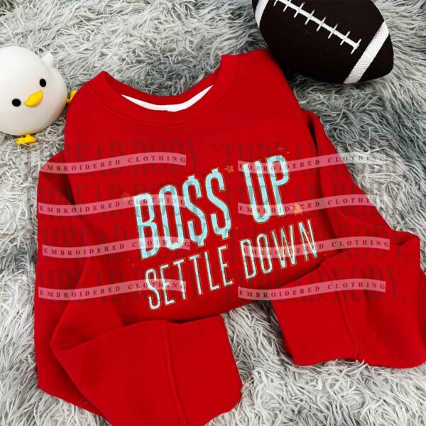 Boss Up Settel Down Embroidered Shirt