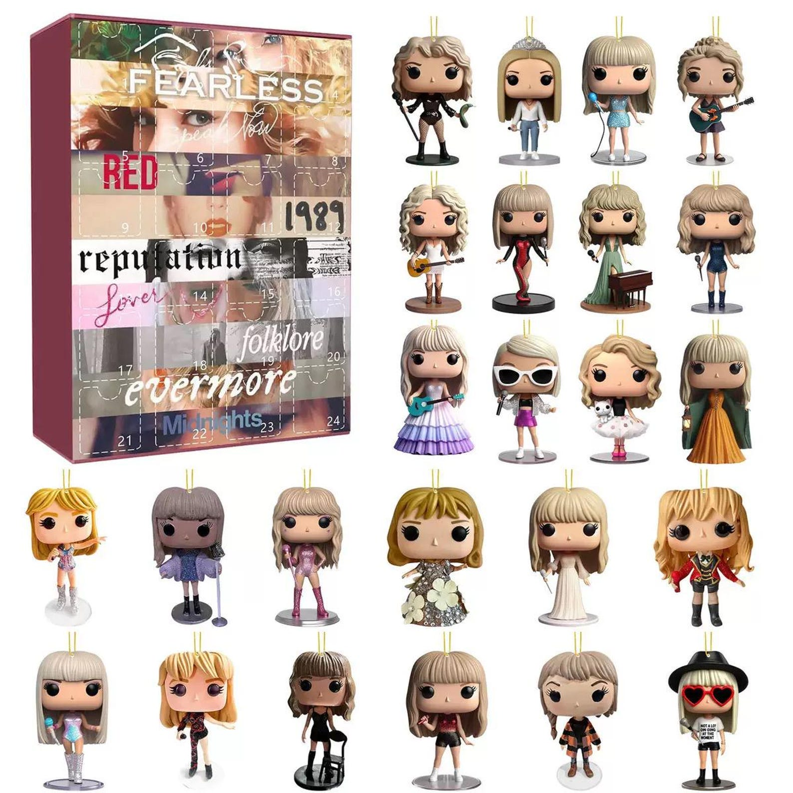 Swiftie Advent Calendar Box 2025 – 2D Acrylic Ornaments Swiftie Advent Calendar Box 2025 – 2D Acrylic Ornaments