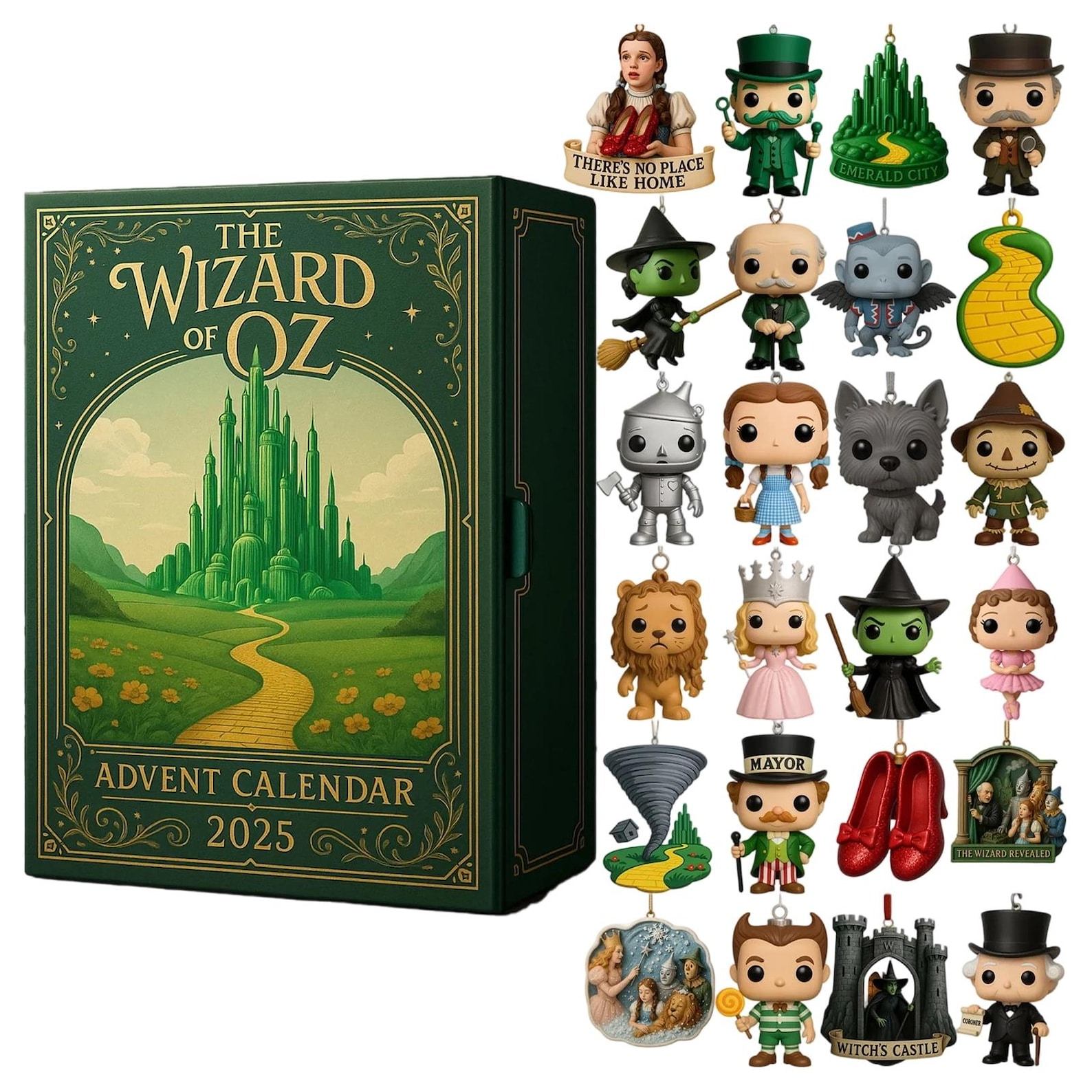 The Wizard Of Oz Advent Calendar – 2D Acrylic Ornaments The Wizard Of Oz Advent Calendar – 2D Acrylic Ornaments