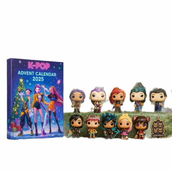 K-Pop Devil Hunter Christmas Advent Calendars – 2D Acrylic Ornaments