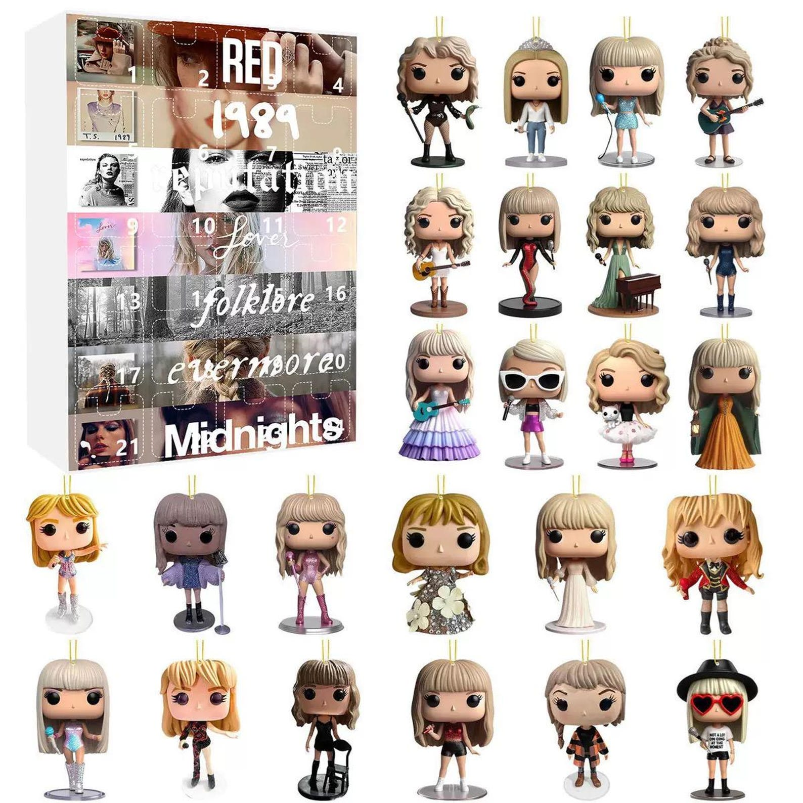 Swiftie Advent Calendar Box 2025 – 2D Acrylic Ornaments Swiftie Advent Calendar Box 2025 – 2D Acrylic Ornaments