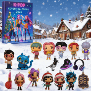 K-Pop Devil Hunter Christmas Advent Calendars – 2D Acrylic Ornaments