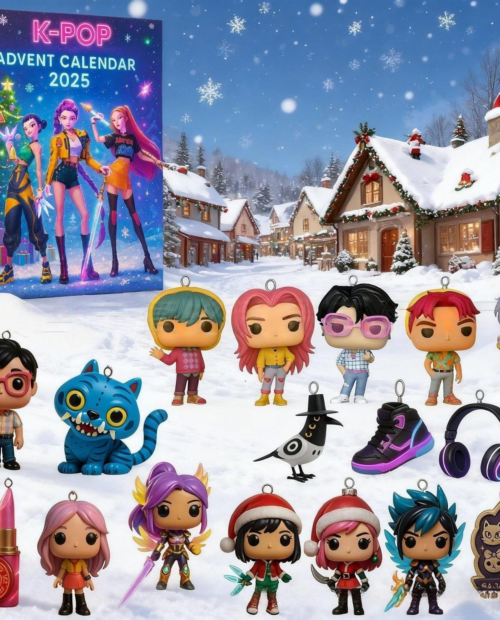 K-Pop Devil Hunter Christmas Advent Calendars – 2D Acrylic Ornaments