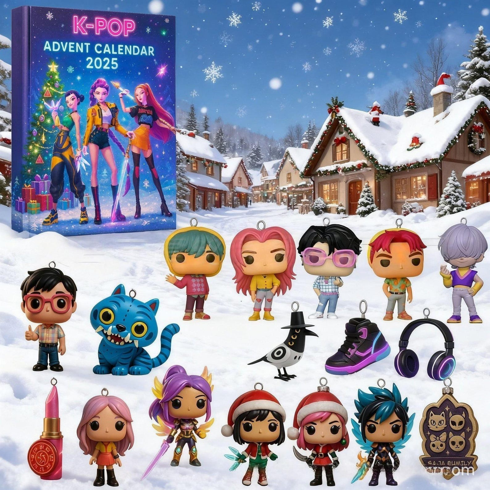 K-Pop Devil Hunter Christmas Advent Calendars – 2D Acrylic Ornaments K-Pop Devil Hunter Christmas Advent Calendars – 2D Acrylic Ornaments