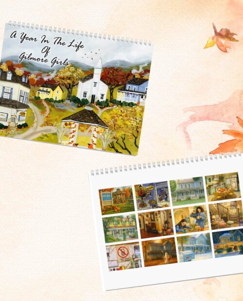 Gilmore Girls Watercolor Painting Calendar 2026
