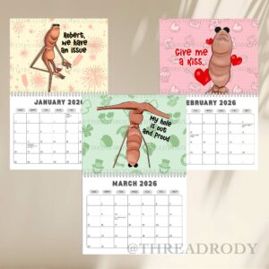 VR Chat Marcus The Worm Meme 2026 Wall Calendar (version 2)