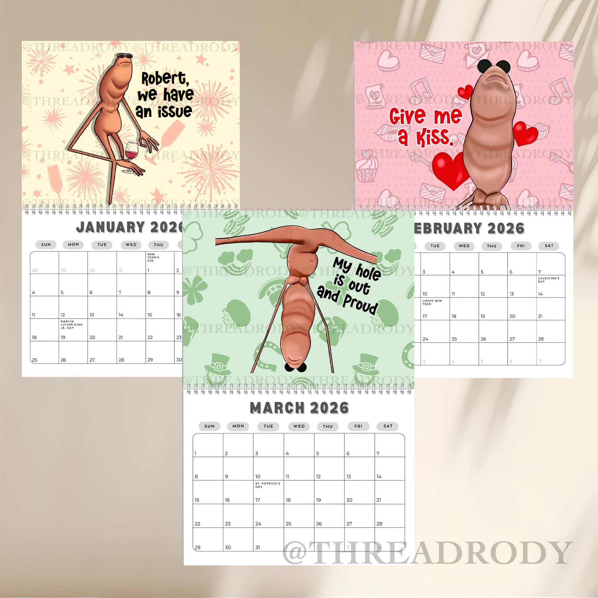 VR Chat Marcus The Worm Meme 2026 Wall Calendar (version 2) VR Chat Marcus The Worm Meme 2026 Wall Calendar (version 2)