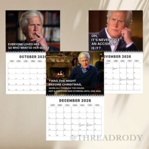 True Crime Bill Hader 2026 Calendar