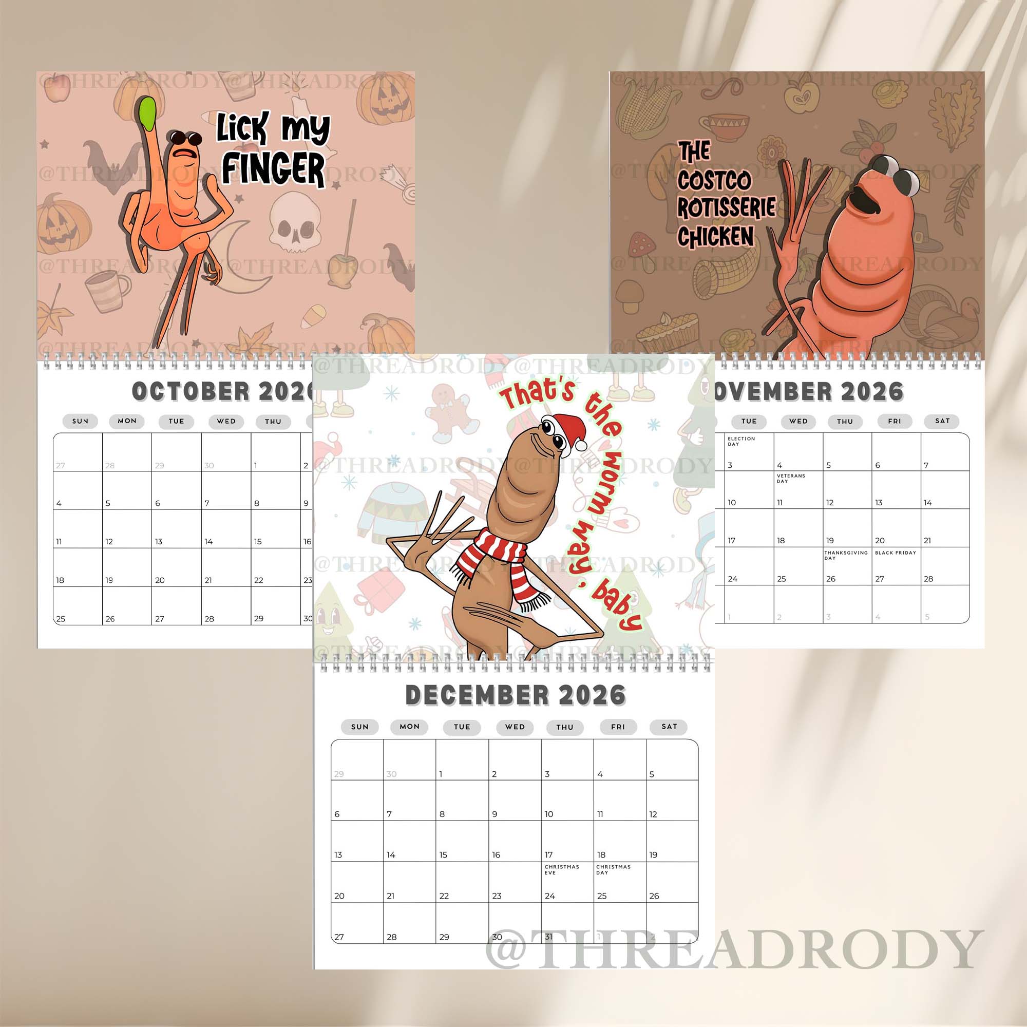 VR Chat Marcus The Worm Meme 2026 Wall Calendar (version 2) VR Chat Marcus The Worm Meme 2026 Wall Calendar (version 2)