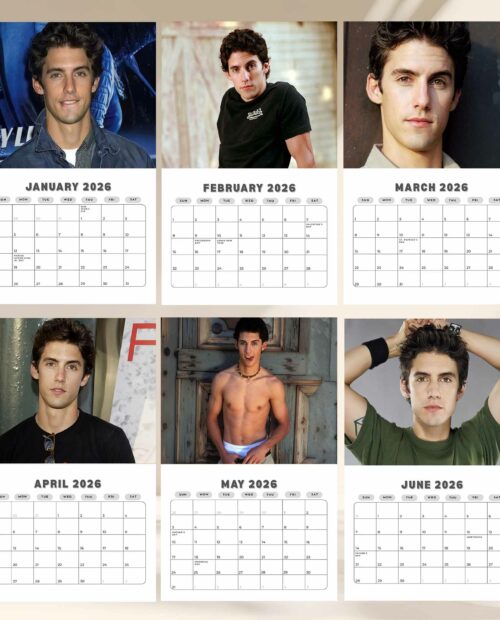 Jess Mariano – Milo Ventimiglia 2026 Wall Calendar