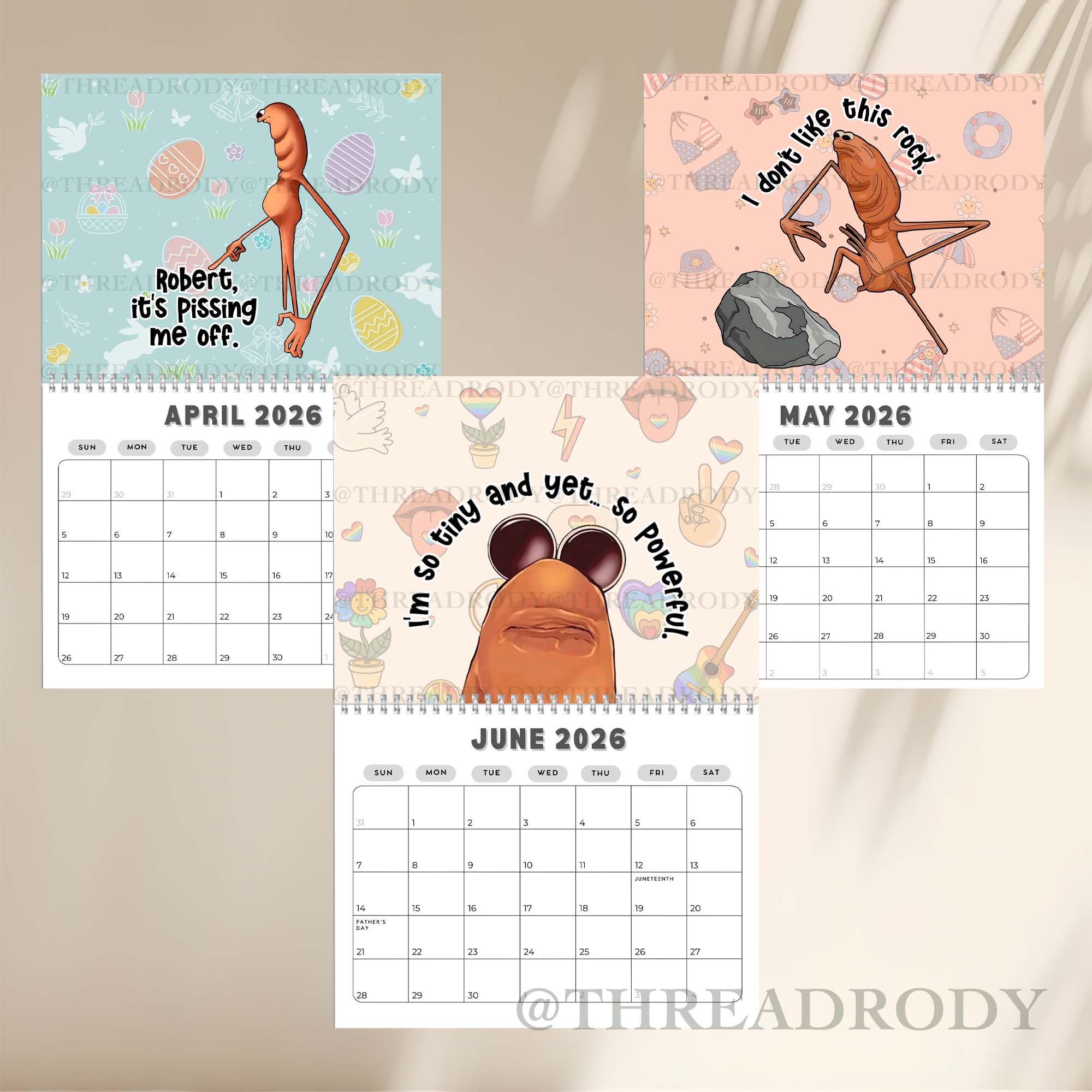 VR Chat Marcus The Worm Meme 2026 Wall Calendar (version 2) VR Chat Marcus The Worm Meme 2026 Wall Calendar (version 2)