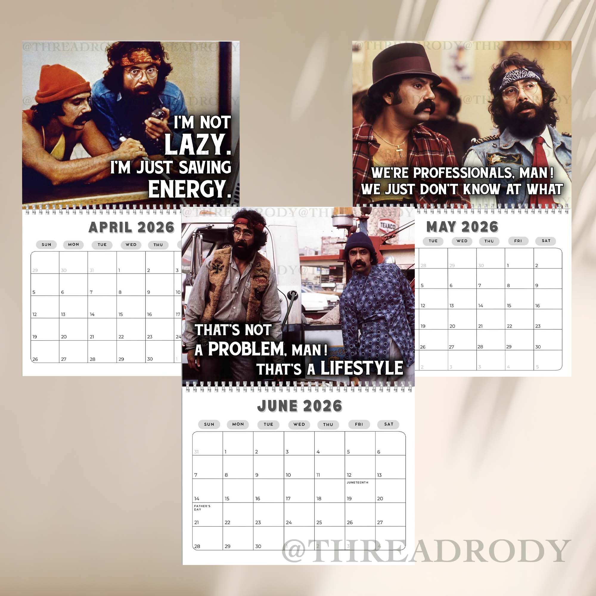 Cheech & Chong 2026 Wall Calendar Cheech & Chong 2026 Wall Calendar