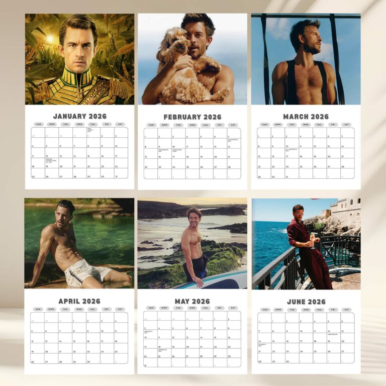 Jonathan Bailey 2026 Wall Calendar Thread Rody 7 7 768x768 