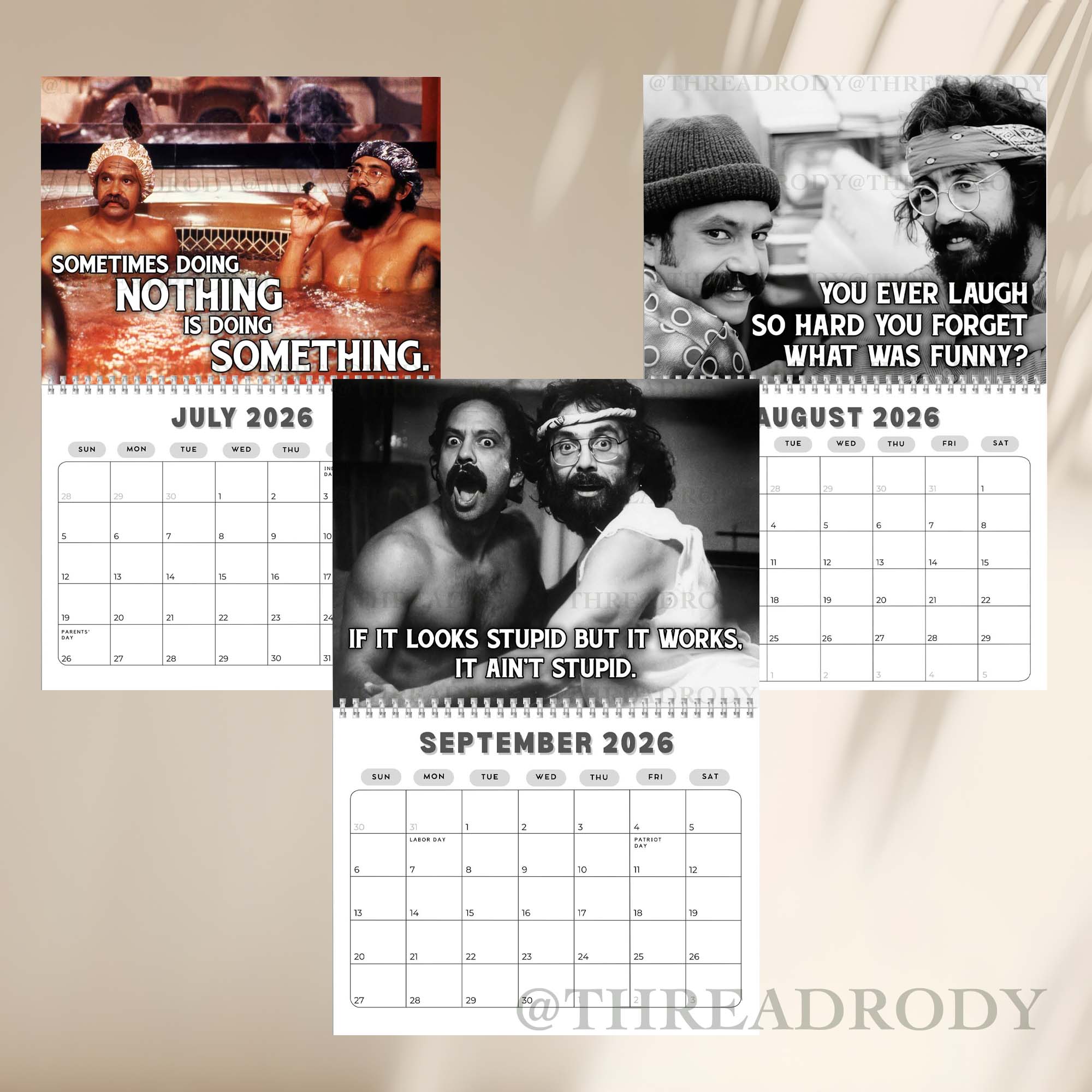 Cheech & Chong 2026 Wall Calendar Cheech & Chong 2026 Wall Calendar