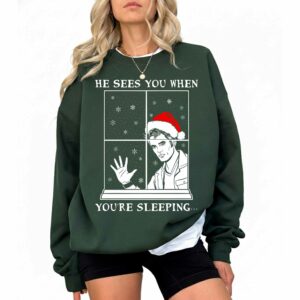 Edward Cullen He Sees You Christmas Shirt