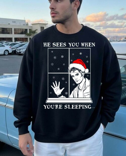 Edward Cullen He Sees You Christmas Shirt