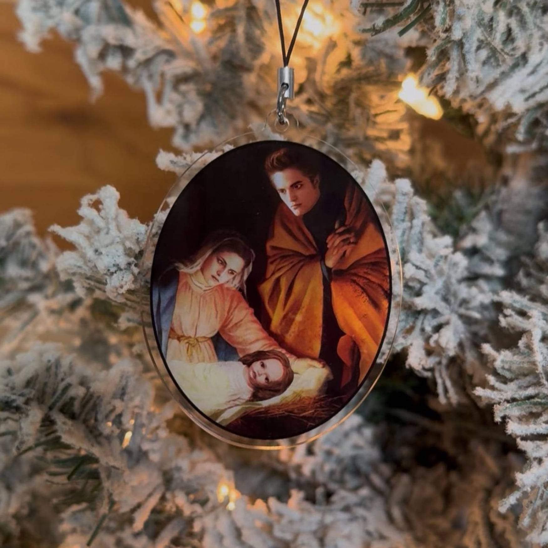 Vampire parody Nativity Ornament Vampire parody Nativity Ornament