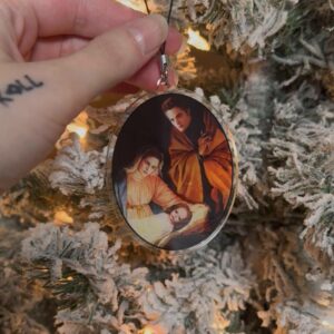 Vampire parody Nativity Ornament