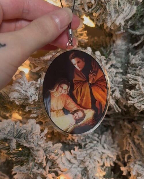 Vampire parody Nativity Ornament