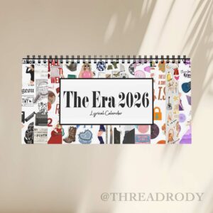 The Era Lyrics 2026 Desktop Calendar
