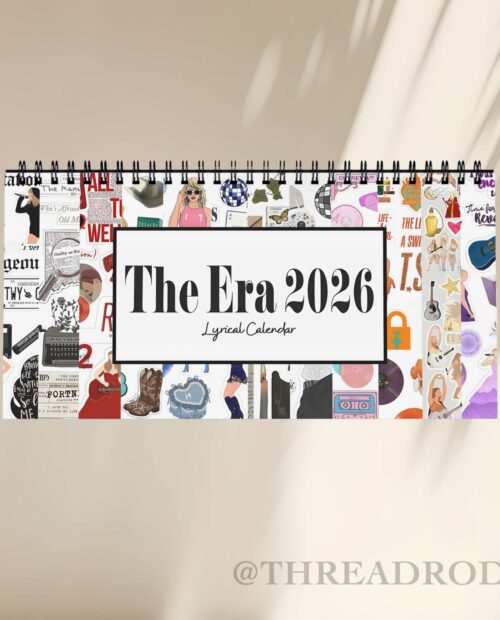 The Era Lyrics 2026 Desktop Calendar