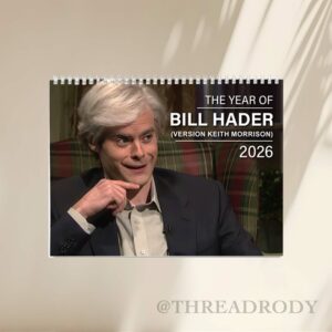 True Crime Bill Hader 2026 Calendar