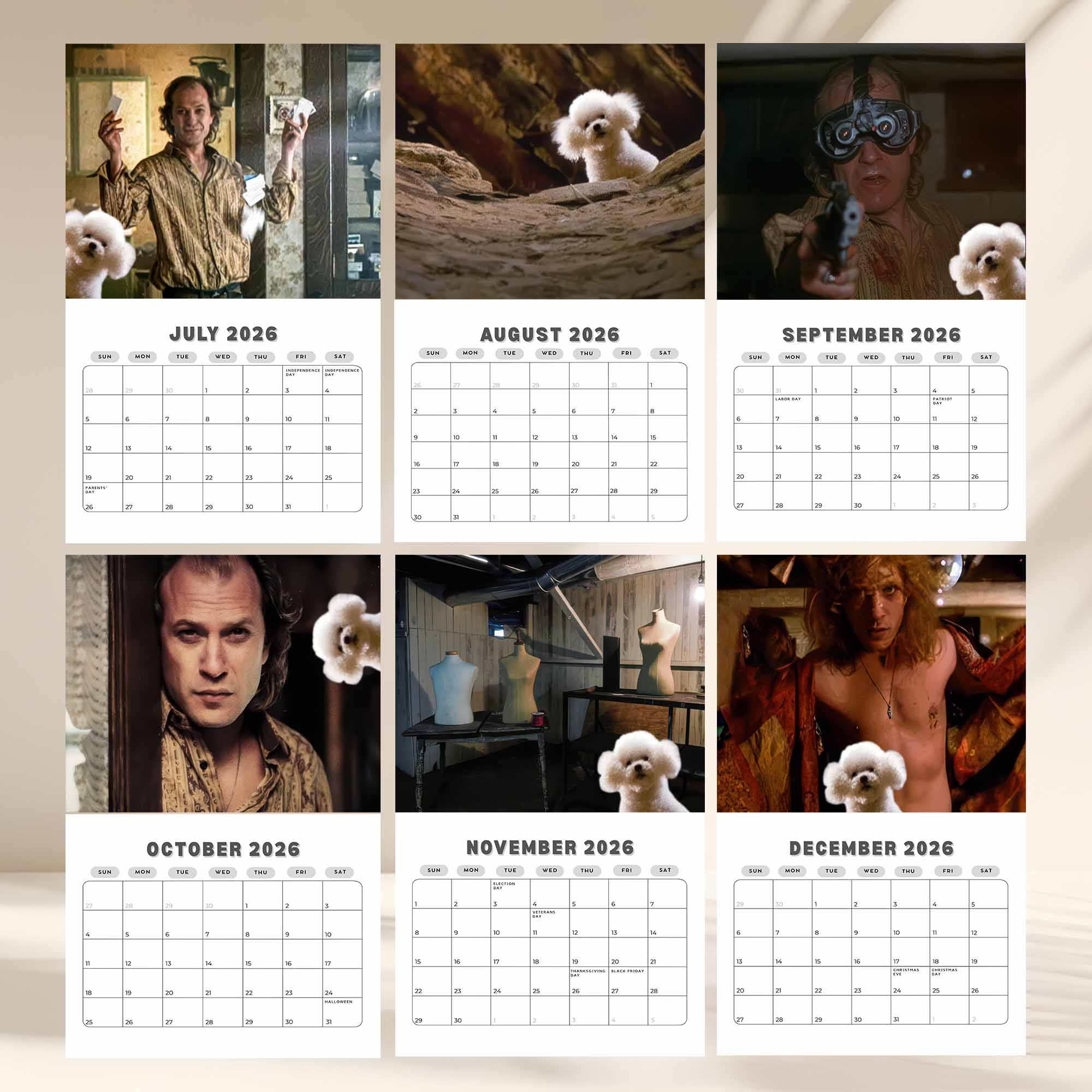 Buffalo Bill – The Silence of the Lambs 2026 Wall Calendar Buffalo Bill – The Silence of the Lambs 2026 Wall Calendar